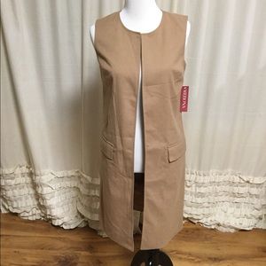 Merona Tan Sleeveless Vest